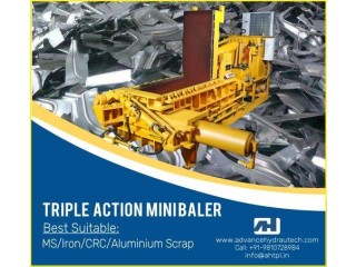 Mini Baler: Compact Iron, Aluminium, MS, CRC, Turning Scrap