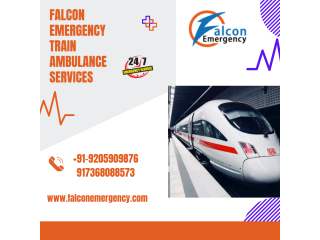 Select Falcon Emergency Train Ambulance Services in Siliguri with Avant-garde ICU Setup