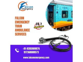 Get  Falcon Emergency Train Ambulance Services in Patna  with a Life-care Medical Team