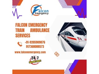 Avail Falcon Emergency Train Ambulance Services in Raipur with Reliable Paramedic Team