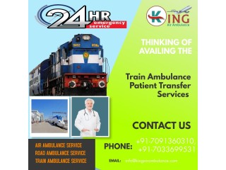 Select King Train Ambulance Services in Allahabad  with State-of-art Medical Machine