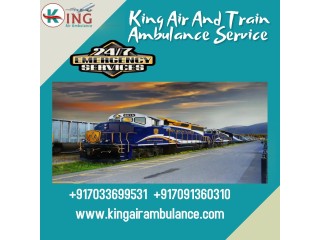 Hire King Train Ambulance Service in Kolkata with Defibrillator Setup at a Low Fee