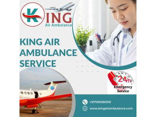 Technical Care Air Ambulance Service in Dibrugarh by King