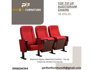 Premium Tip Up Auditorium Chairs in Delhi - Perfect Furnitures