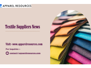 Textile Suppliers News