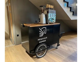 Branded coffee cart