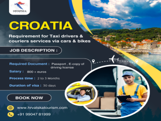 Croatia Requirement for Taxi Drivers & Couriers Services