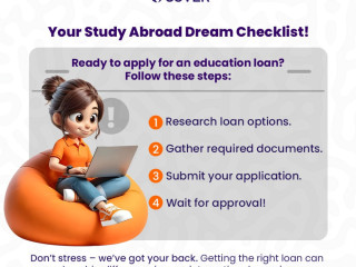 Secure your finances with our Education Loan to Study abroad.