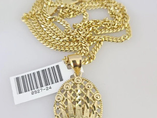 Buy 10K, 14K Gold Cuban Link Pendant for Men in Texas, USA